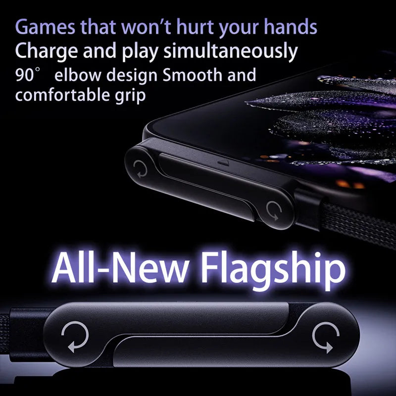Fast Charging Foldable Phone Stand With 360° Rotating Charging Data Cable 2-in-1 For iPhone 7 8 Plus 11 12 13 14 Pro max